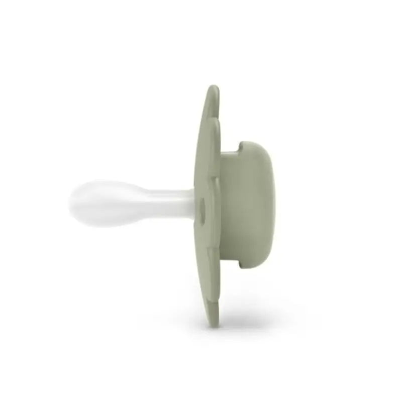 Suavinex Sucette pour bébés 6/18 mois, avec tétine physiologique en silicone Sx Pro, tétine plate et flexible, Wonder Green, 1 pcs.