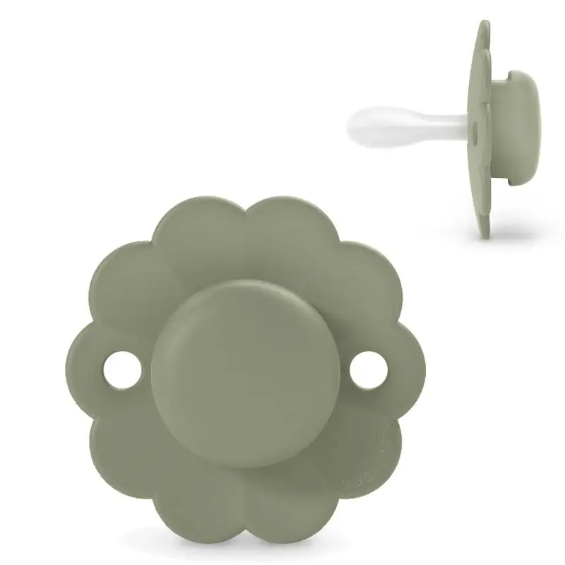 Suavinex Sucette pour bébés 6/18 mois, avec tétine physiologique en silicone Sx Pro, tétine plate et flexible, Wonder Green, 1 pcs.