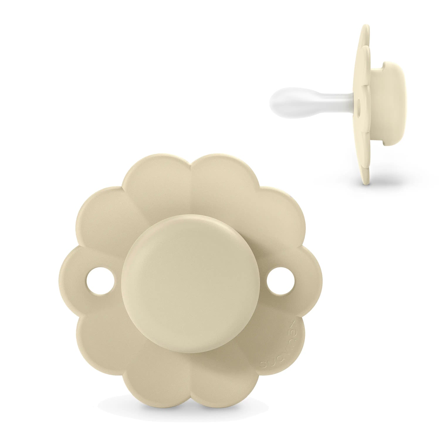 Suavinex Sucette pour bébés 0/6 mois, avec tétine physiologique en silicone Sx Pro, tétine plate et flexible Wonder Gray, 1 unité