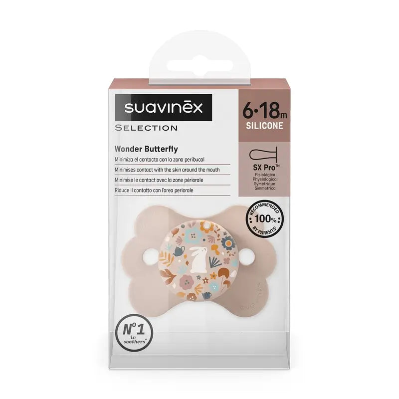 Suavinex Sucette Sx Pro 6/18 Mois, Wonderland Pink
