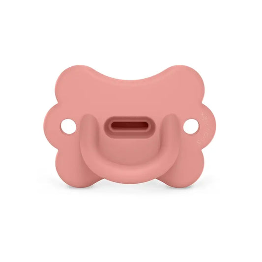 Suavinex Sucette All Sucette en silicone Sx Pro, 6/18 mois, Butterfly Peach Pink