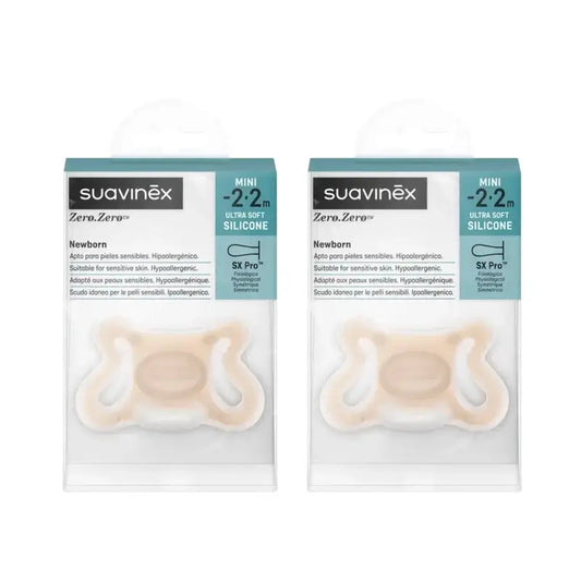 Suavinex Sucette Zero Zero, -2/2 mois, profonde, 2 unités