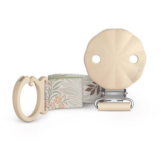 Suavinex Sucette en tissu +0 mois, Poetry Beige