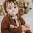 Suavinex Sucette en tissu +0 mois, Poetry Beige