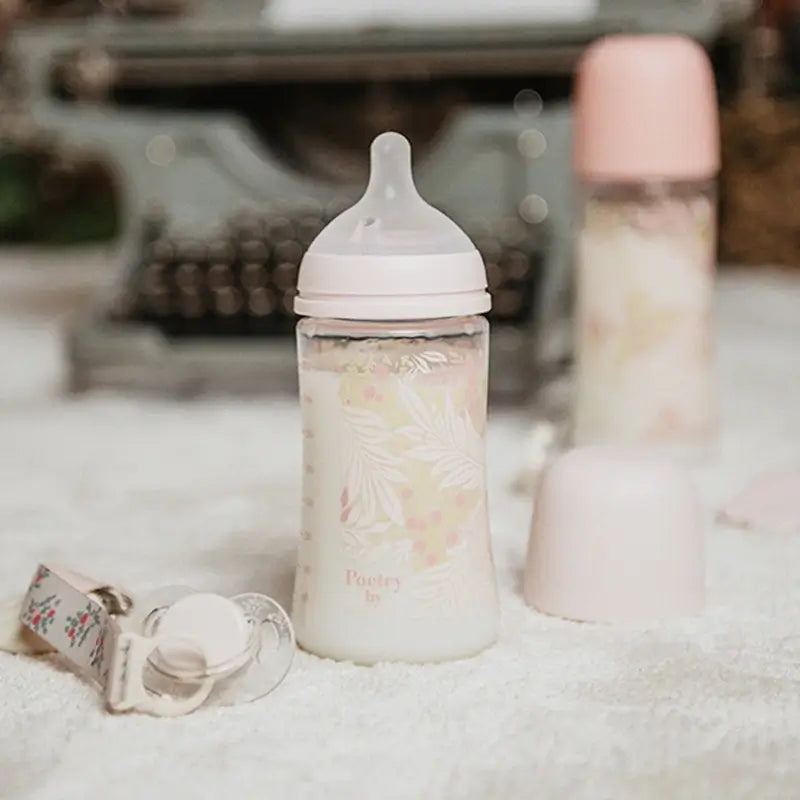 Suavinex Sucette en tissu +0 mois, Poetry Pink