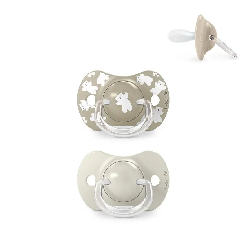 Suavinex Sucettes Sx Pro Teat +18 Mois Wild&Free Beige, 2 unités