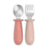 Couverts d'apprentissage Suavinex en acier inoxydable, +6 mois, rose