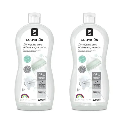 Détergent pour biberons et tétines Suavinex, 2x500ml