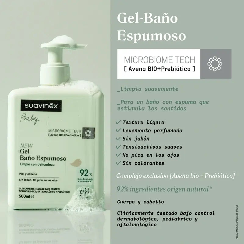 Suavinex Baby Gel de bain moussant, 750 Ml