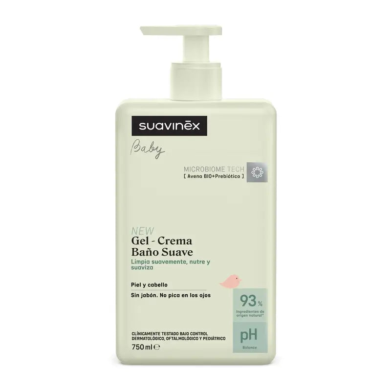 Suavinex Gel - Crème de bain douce pour bébé, 750 Ml