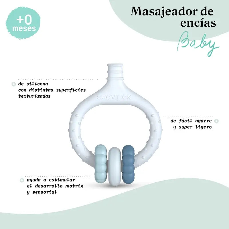Suavinex Baby Baby Gum Massager +0 mois, rose