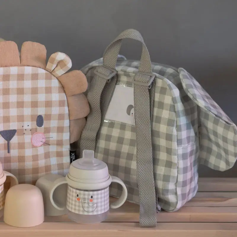 Sac à dos de puériculture Suavinex, gris éléphant