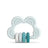 Suavinex Silicone Teether +6 Months. Didactic teether. Flexible and light teething ring. Cloud Design. Blue colour.