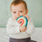 Suavinex Silicone Teether +0 Months, Rainbow, Pink