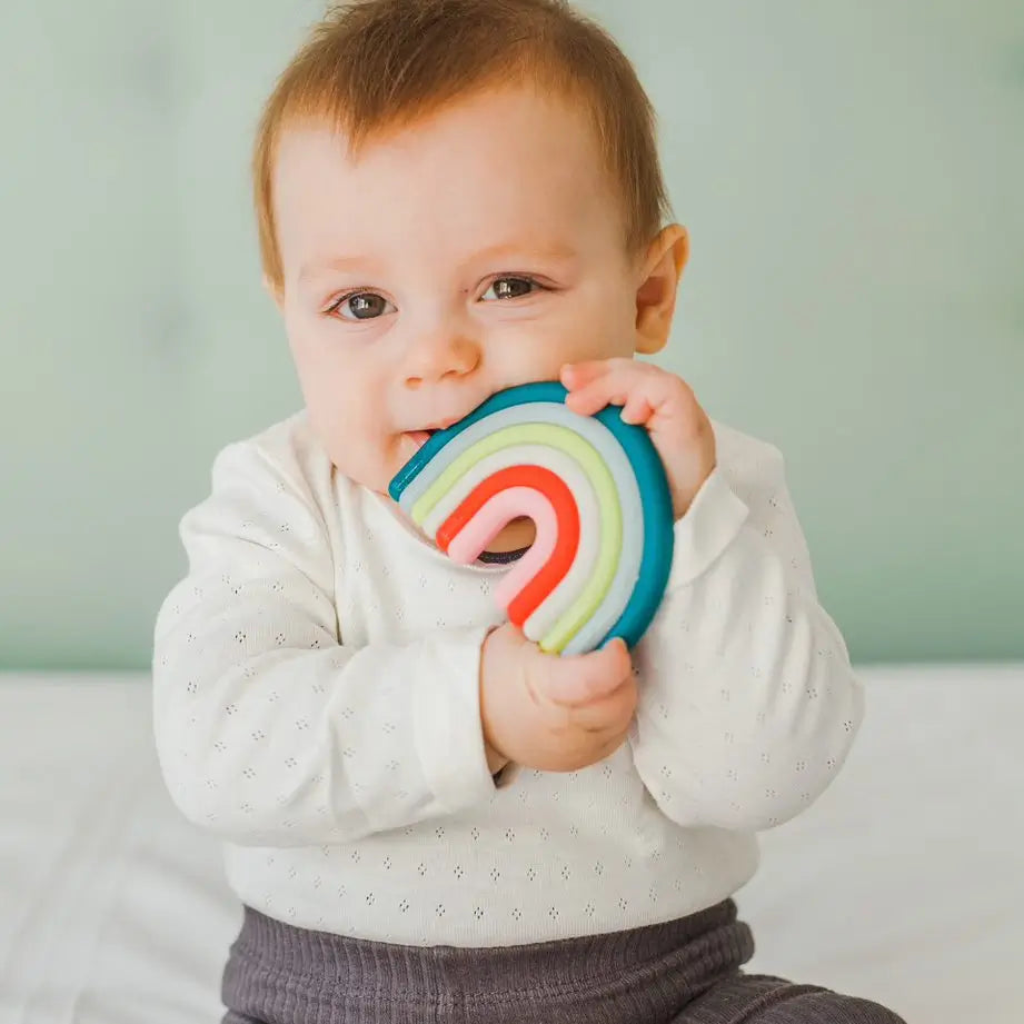 Suavinex Silicone Teether +0 Months, Rainbow, Multicolour