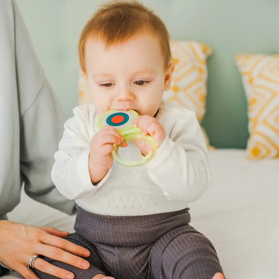 Suavinex Silicone Teether +4 Months, Cooling, Blue