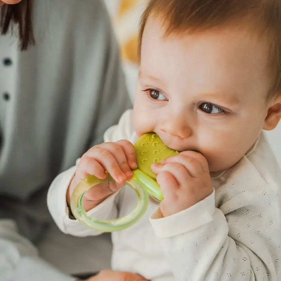 Suavinex Silicone Teether +4 Months, Cooling, Pink