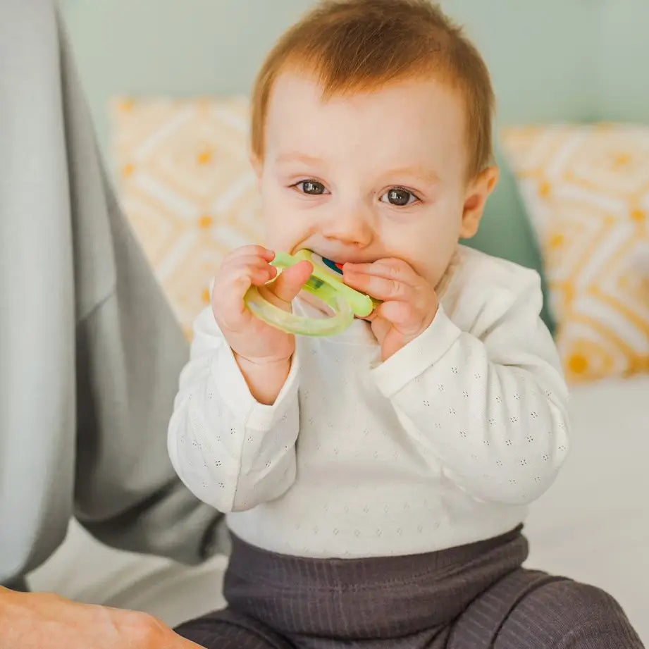 Suavinex Silicone Teether +4 Months, Cooling, Pink