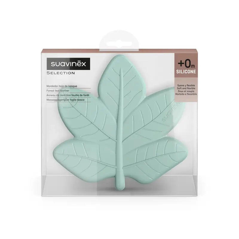 Suavinex Silicone Teether Forest, Poetry Green (vert poésie)