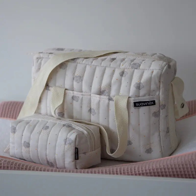 Suavinex Baby Toilet Bag Travel Cloth, Beige