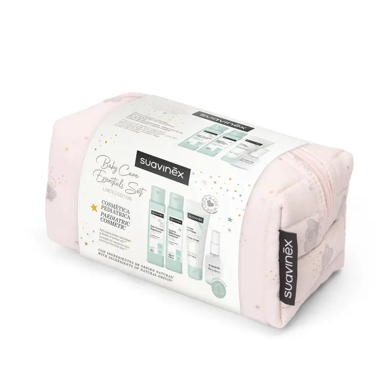 Suavinex Baby Toiletry Bag Travel Cloth, Pink