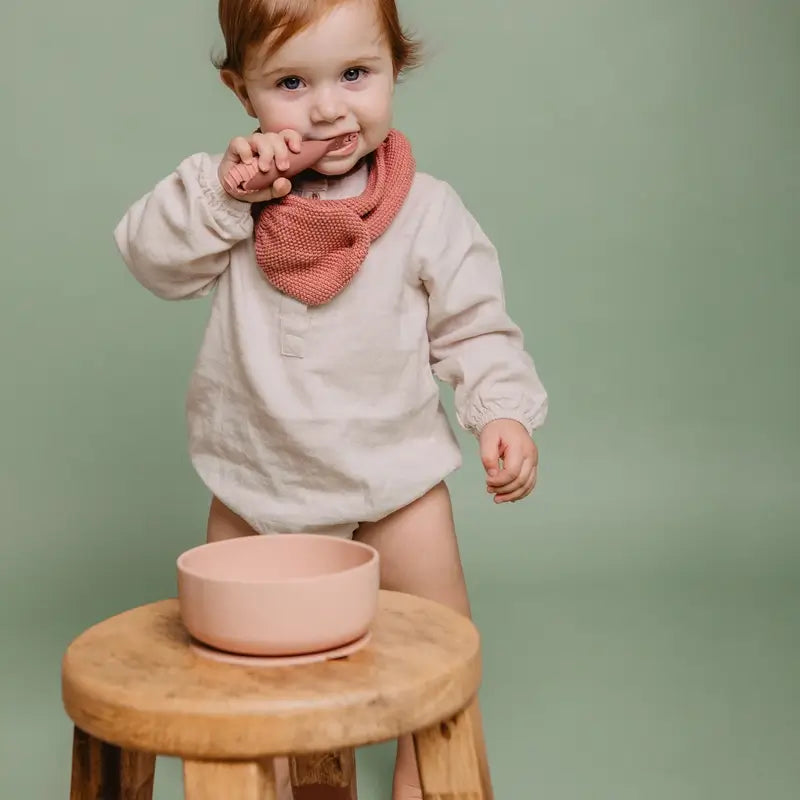 Suavinex Pack 2 cuillères en silicone, +6 mois, rose