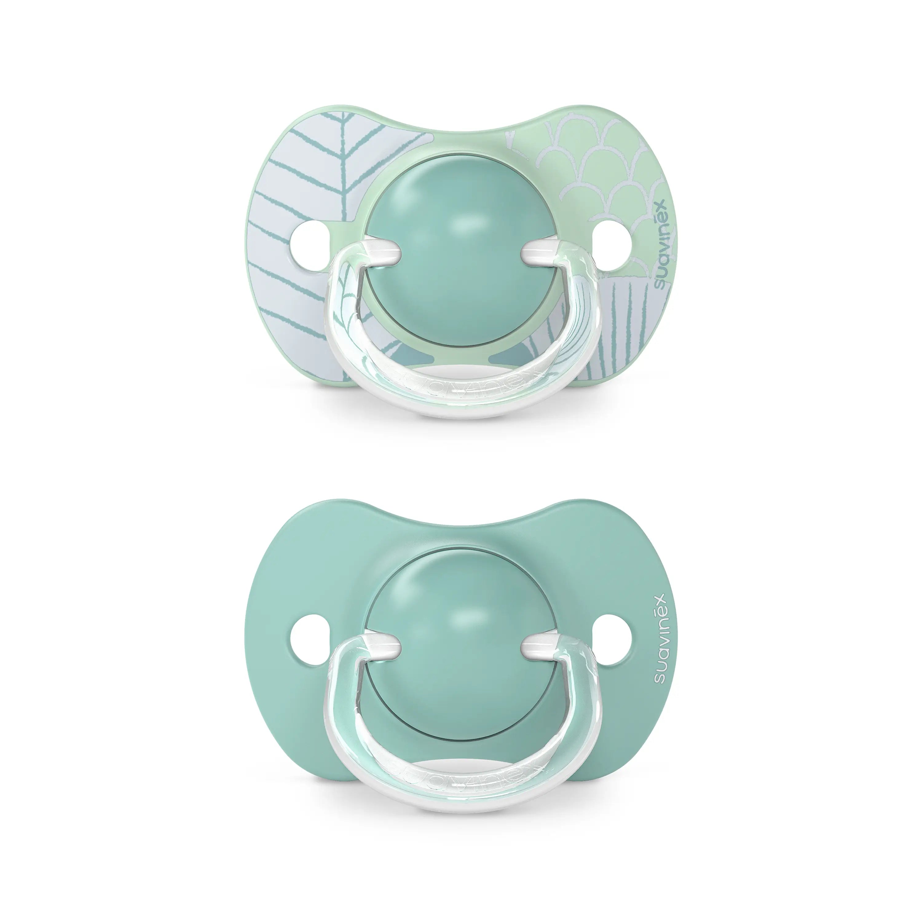 Suavinex Pack sucettes bleues avec tétine physiologique en silicone Sx Pro, +18 mois, 2 unités