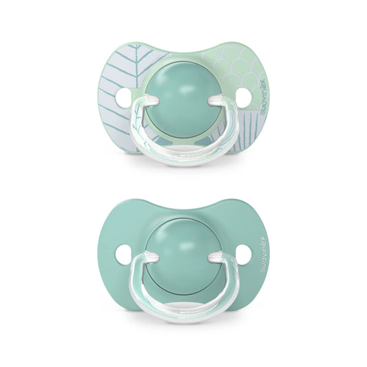 Suavinex Pack sucettes bleues avec tétine physiologique en silicone Sx Pro, +18 mois, 2 unités