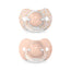 Suavinex Pack sucettes rose avec tétine physiologique en silicone Sx Pro, 6-18 mois, 2 unités