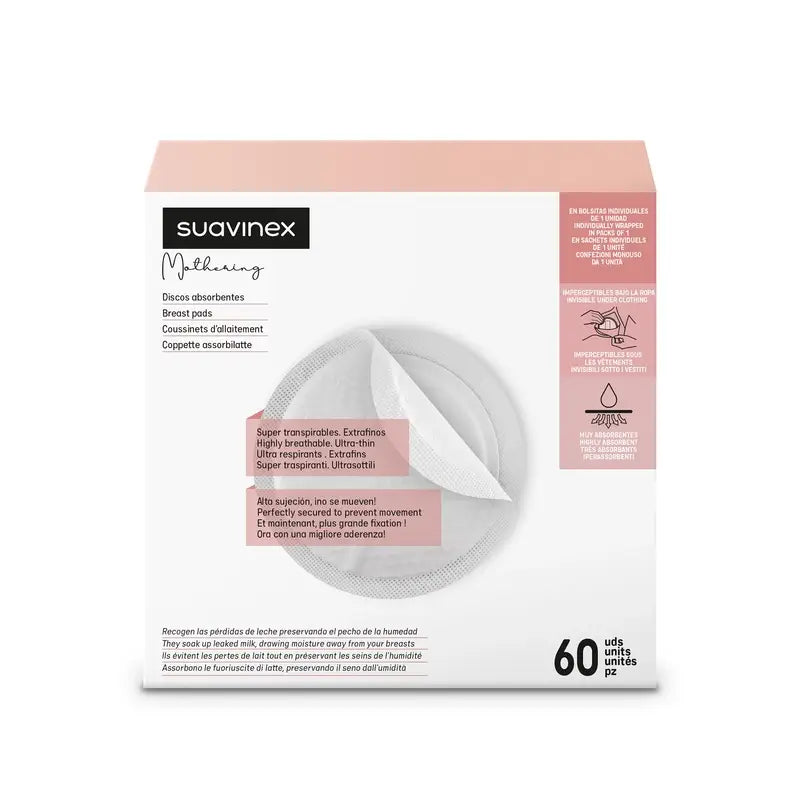 Suavinex Coussinets absorbants pour l'allaitement. 60 disques