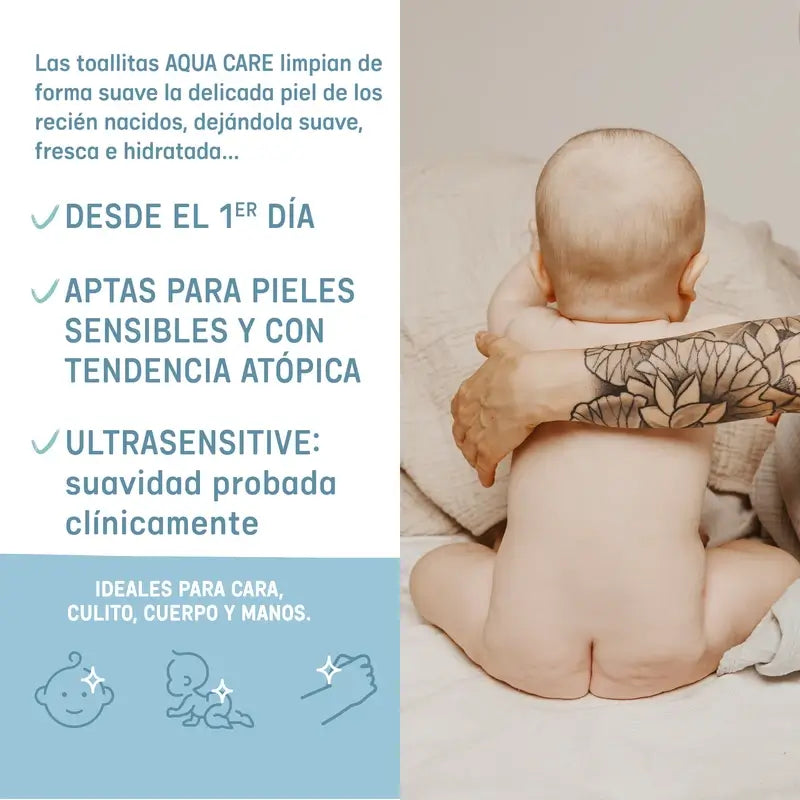 Suavinex Aqua Care Wipes, 60 unités