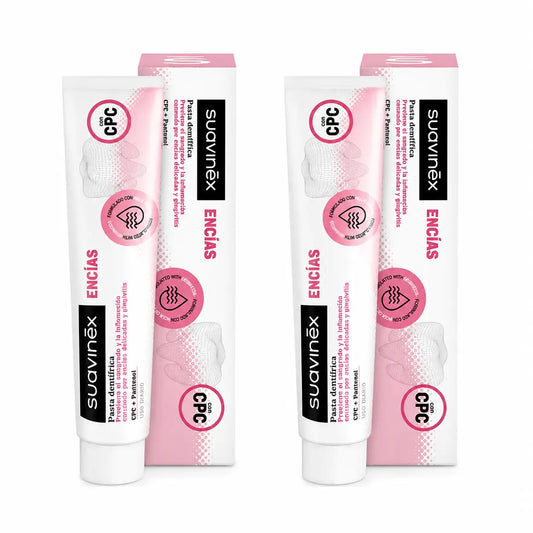 Suavinex Dentifrice Gencives, usage quotidien, 75 ml, pack 2