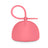 Suavinex Porte-sucette en silicone avec poignée, +0 mois, Fuchsia