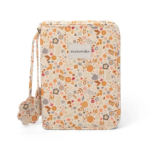 Porte-documents Suavinex, fleurs