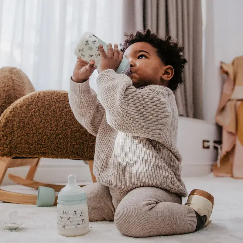 Suavinex Biberons et sucettes - Set cadeau rose +0M Birdies Green