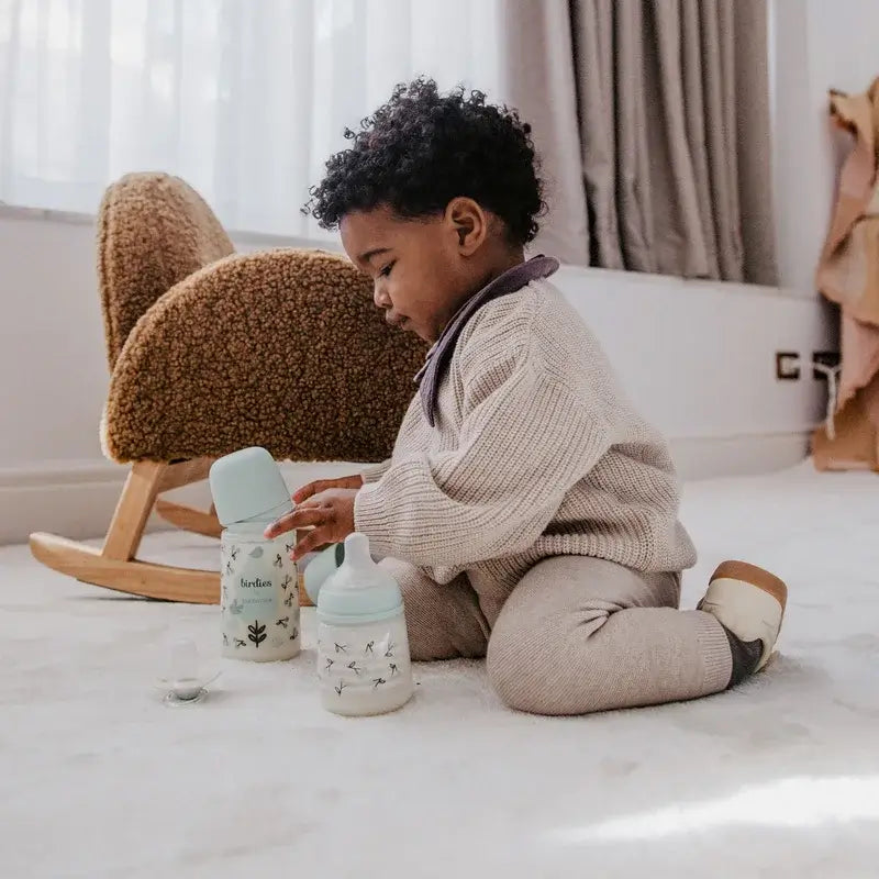 Suavinex Biberons et sucettes - Set cadeau rose +0M Birdies Green