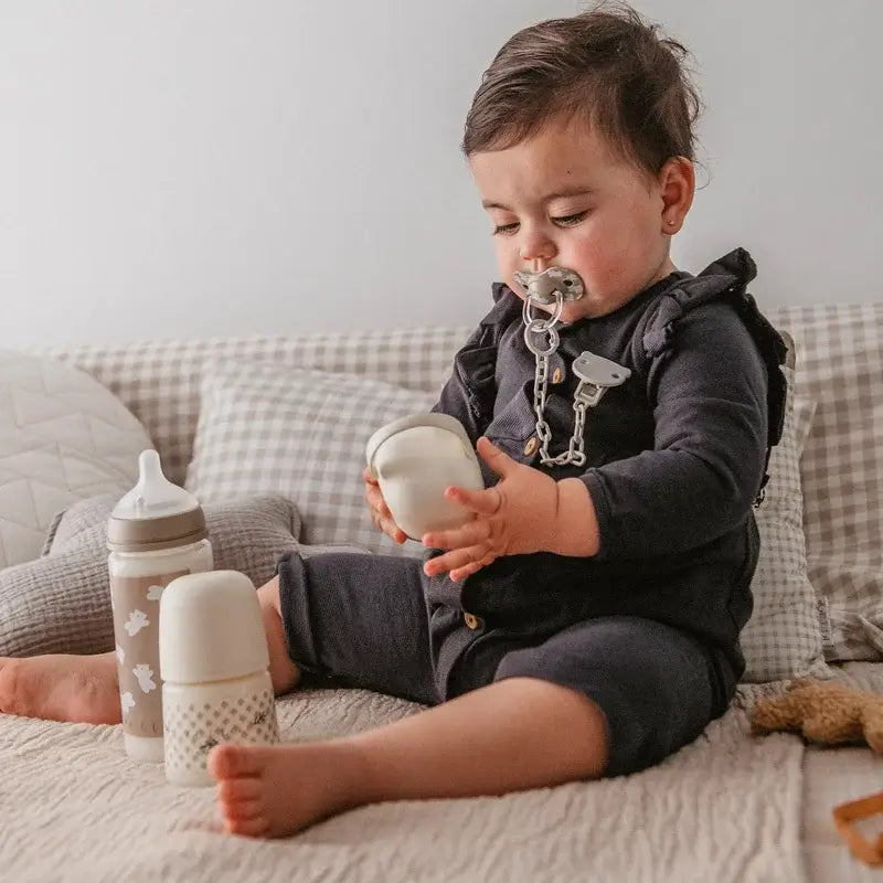 Suavinex Biberons et sucettes Pink +0M Wild&Free Beige