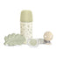 Suavinex Coffret cadeau sucette + tétine + biberon 270 Ml (M) + anneau de dentition, vert