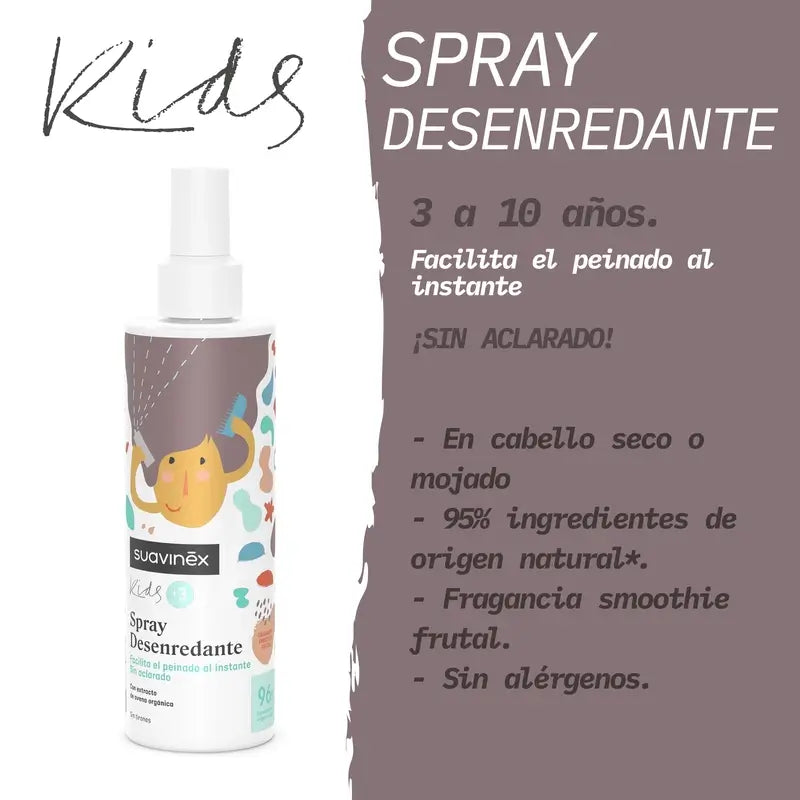 Suavinex Children's No Rinse Detangling Spray, 250 Ml