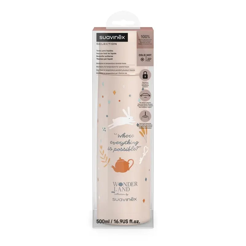 Thermos à liquide Suavinex 500 ml, Wonderland Pink