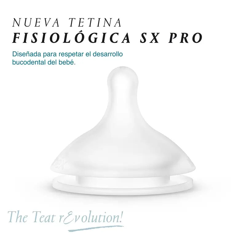 Suavinex Pack 2 Tétines Physiologiques Sx Pro Silicone. Débit dense (L)