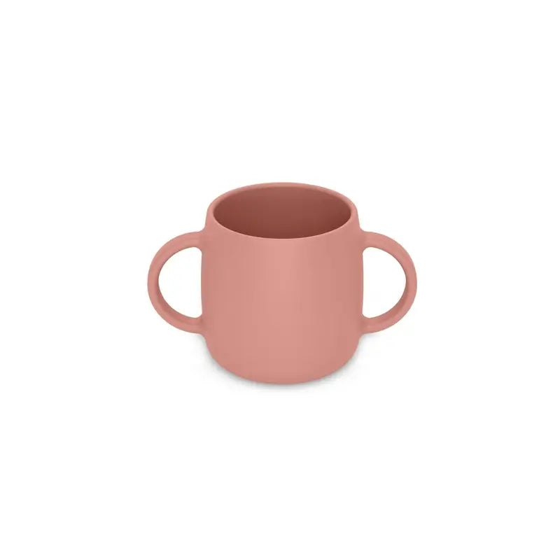 Suavinex Vaisselle en silicone 4 pièces avec ventouse, +4 mois, rose