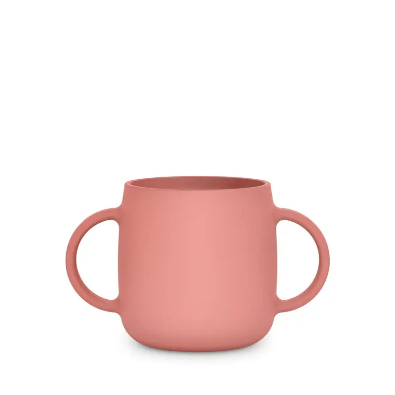 Suavinex Tasse d'apprentissage 3-en-1 en silicone, +6 mois, rose