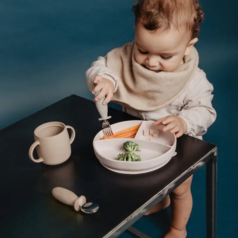 Suavinex Tasse d'apprentissage 3-en-1 en silicone, +6 mois, vert