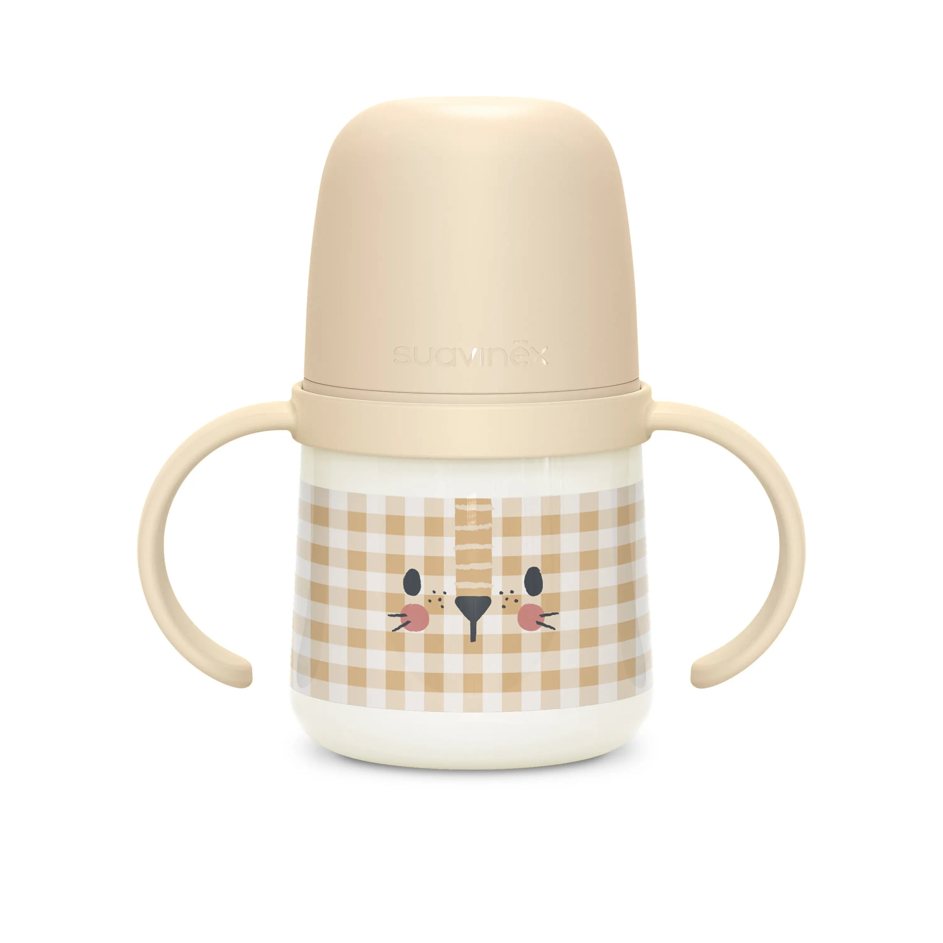 Suavinex Baby Learning Cup, anti-colique, +6 mois, beige, 1 unité