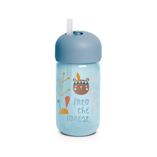 Suavinex Training Cup With Straw 340 Ml, Non-Spill, +18 Months, Blue