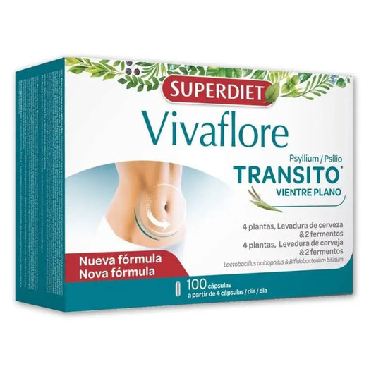 Superdiet Vivaflore Transito 400 Mg, 100 Comprimés