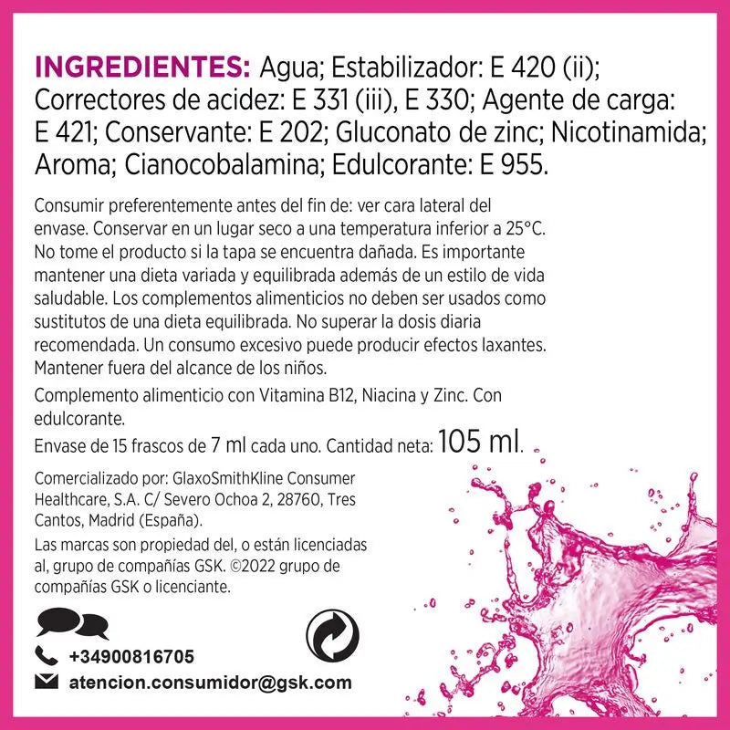 Multicentrum Energy & Vitality 50+ Complément alimentaire, 15 flacons