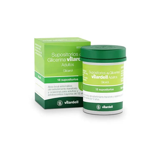 Vilardell Suppositories Glycerine 18 units