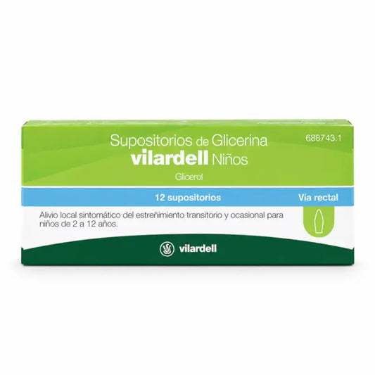 Vilardell Suppositoires Glycérine Nourrisson 12 unités Blister
